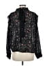 Lea & Viola 100% Polyester Floral Black Long Sleeve Blouse Size M - photo 2