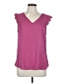 Fortune + Ivy 100% Polyester Pink Sleeveless Blouse Size L - photo 1