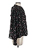 Lea & Viola 100% Polyester Floral Black Long Sleeve Blouse Size M - photo 4