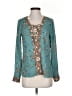 Gimmicks 100% Polyester Teal 3/4 Sleeve Blouse Size XS - photo 1