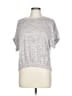 Assorted Brands Gray Silver Short Sleeve Top Size L - photo 1