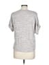 Assorted Brands Gray Silver Short Sleeve Top Size L - photo 2