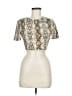 Hera Collection Animal Print Ivory Short Sleeve T-Shirt Size M - photo 1