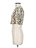 Hera Collection Animal Print Ivory Short Sleeve T-Shirt Size M - photo 5