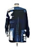 Sisley 100% Polyester Blue 3/4 Sleeve Blouse Size L (estimated) - photo 2