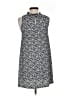 Halogen Print Silver Casual Dress Size XXS - photo 2