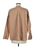Samsoe Samsoe 100% Cotton Solid Tan Long Sleeve Button-Down Shirt Size M - photo 2