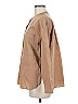 Samsoe Samsoe 100% Cotton Solid Tan Long Sleeve Button-Down Shirt Size M - photo 5