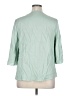 Shein Curve 100% Polyester Green 3/4 Sleeve Blouse Size 14 Plus (1) - photo 2