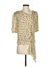 Leifnotes Ivory Short Sleeve Blouse Size 2 - photo 1