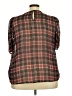 Torrid Brown Short Sleeve Blouse Size 2X Plus (2) - photo 2