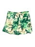 Elevenses 100% Rayon Print Green Shorts Size 2 - photo 2