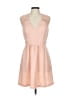 BCBGeneration 100% Polyester Solid Pink Casual Dress Size 10 - photo 1