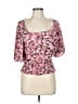 Maurices 100% Rayon Pink 3/4 Sleeve Blouse Size L - photo 1