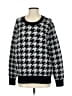 Ann Taylor LOFT Houndstooth Black Pullover Sweater Size S - photo 1