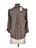 Democracy 100% Polyester Gray 3/4 Sleeve Blouse Size XS - photo 2