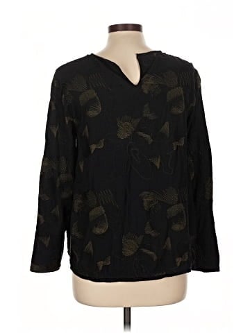 Wrap Long Sleeve Blouse (view 1)