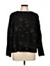 Wrap Black Long Sleeve Blouse Size 10 - photo 2