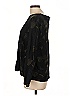 Wrap Black Long Sleeve Blouse Size 10 - photo 4