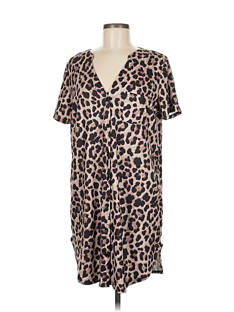 Pre-owned Ekouaer Casual Dress In Brown