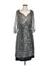Old Navy 100% Polyester Paisley Gray Casual Dress Size M - photo 1