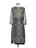 Old Navy 100% Polyester Paisley Gray Casual Dress Size M - photo 2