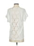 Ella Moss White Short Sleeve Top Size S - photo 2