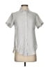 Theory Gray Short Sleeve Button-Down Shirt Size P (petite) - photo 1