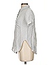 Theory Gray Short Sleeve Button-Down Shirt Size P (petite) - photo 5
