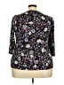 Lane Bryant Floral Black 3/4 Sleeve Blouse Size 18 - 20 Plus - photo 2