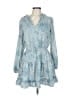 Tyche 100% Polyester Blue Casual Dress Size L - photo 1
