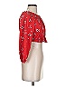 Divided by H&M Red 3/4 Sleeve Blouse Size S - photo 4