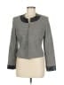 Neiman Marcus 100% Acetate Houndstooth Gray Blazer Size 6 - photo 1
