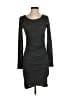 Tildon Solid Gray Casual Dress Size S - photo 1