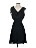 Ann Taylor LOFT 100% Polyester Solid Black Cocktail Dress Size 0 - photo 2