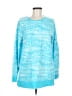 Lands' End Tie-dye Teal Pullover Sweater Size M - photo 1