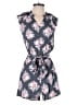 Ann Taylor LOFT Outlet 100% Rayon Floral Gray Romper Size XXS - photo 1