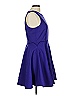 Keepsake Solid Blue Cocktail Dress Size L - photo 4