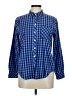 Vineyard Vines Checkered-gingham Blue Long Sleeve Button-Down Shirt Size 8 - photo 1