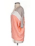 Gold Hawk 100% Silk Color Block Orange 3/4 Sleeve Top Size XS - photo 5