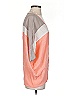 Gold Hawk 100% Silk Color Block Orange 3/4 Sleeve Top Size XS - photo 4