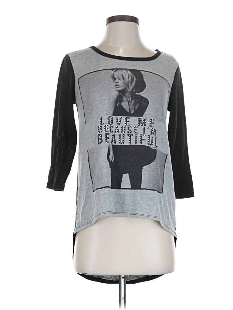 Pre-owned 2b Bebe Sweatshirt In Gray