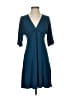 Max Studio Solid Teal Casual Dress Size XS - photo 1