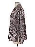 Kaileigh Animal Print Pink Long Sleeve Blouse Size L - photo 5
