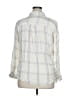 Sincerely Jules 100% Rayon Plaid Ivory Long Sleeve Button-Down Shirt Size XL - photo 2