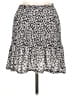 ASOS 100% Polyester Print Black Casual Skirt Size 8 - photo 1