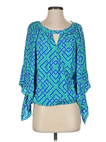 Alice & Trixie 3/4 Sleeve Silk Top (view 1)