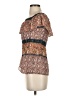 Bailey 44 100% Viscose Brown Short Sleeve Blouse Size XS - photo 5