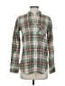 J.Crew 100% Cotton Plaid Green Long Sleeve Button-Down Shirt Size 2 - photo 1