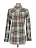 J.Crew 100% Cotton Plaid Green Long Sleeve Button-Down Shirt Size 2 - photo 2